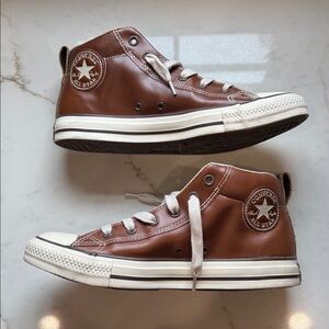 Converse Chuck Taylor Allstar Street Mid, Leather, Pinecone Brown